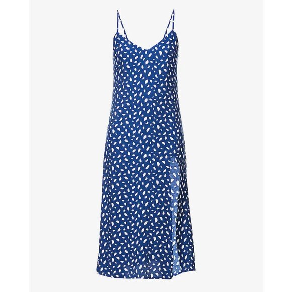 Reformation Crimini Midi Dress in Moray Blue - Picture 2 of 3